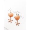 Statement Earrings With Shell and Starfish Charms - Miraposa