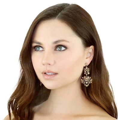 Floral Gem Earrings - Miraposa
