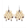 Chandelier Earrings With Crystals and Beads - 18k Gold Plated and Silver Plated - Miraposa