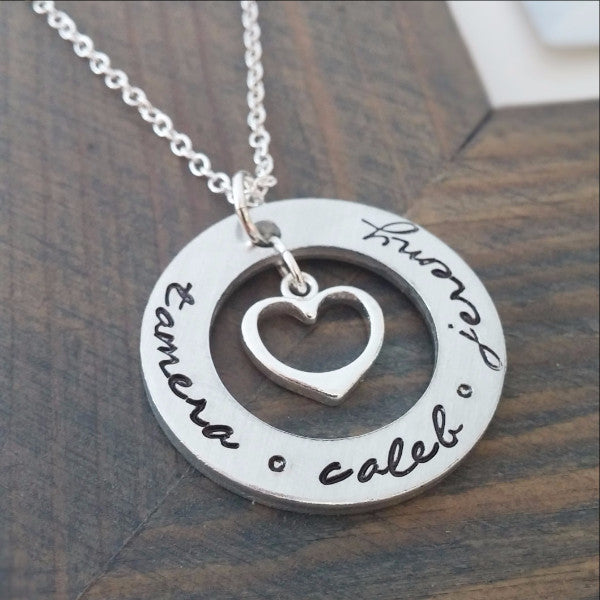 Personalized Necklace With Kids Names - Miraposa