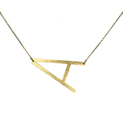 Monogram Collection Gold Initial Necklace - Miraposa