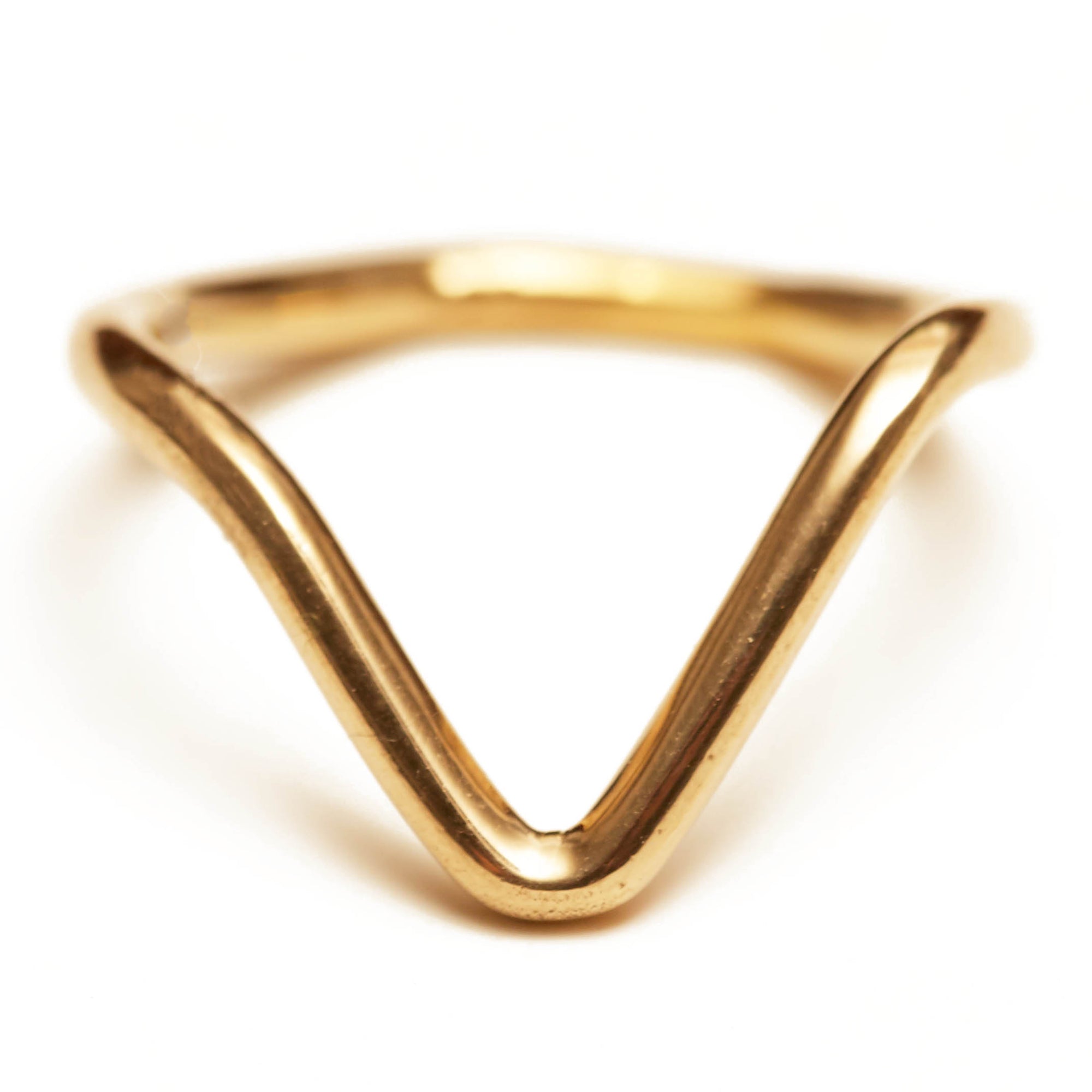 V-Ring - Gold, Sterling Silver