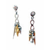 Handmade Dangle and Drop Earrings With Swarovski Crystals and Cross, Infinity Charms. - Miraposa