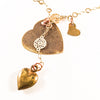 Triple Heart Charms Necklace - Miraposa