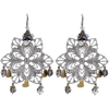 Chandelier Earrings With Crystals and Beads - 18k Gold Plated and Silver Plated - Miraposa