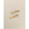 Initial Earrings Stud in 18kt Gold Plated Brass - Miraposa