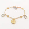 Coin and Horseshoes Sparkle Bracelet in 18kt Gold Plated. - Miraposa