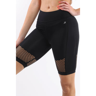 Malibu Seamless Activewear Shorts - Black - Miraposa