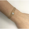 Moonstone Vermeil Double Chain Bracelet - Miraposa