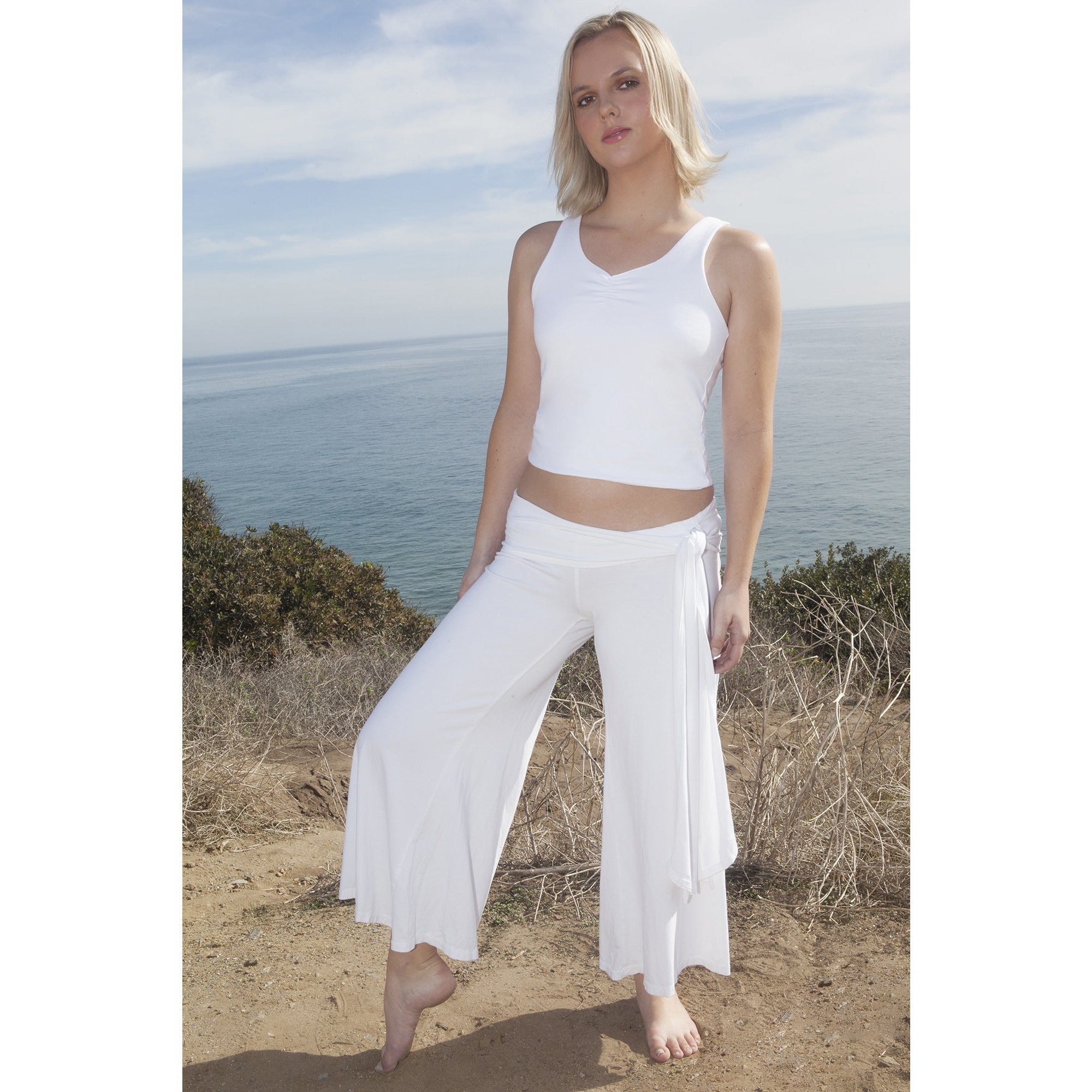 Women's Yoga Leggings Eco_Friendly Organic Cotton Sustainable (Tri Star) –  Luminous Being