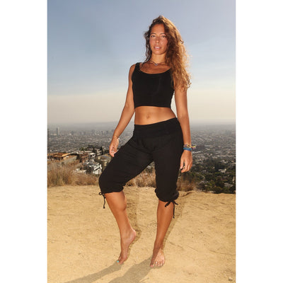 Women's Yoga  Kung Fu Capri Pants - Organic Cotton - Miraposa