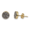 Jeanna Druzy Stud Earrings in Gold - Miraposa