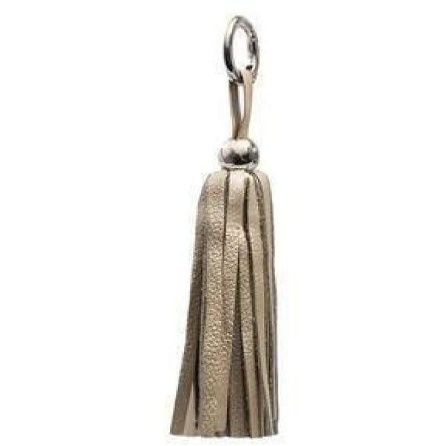Leather Tassel - Silver/Gold